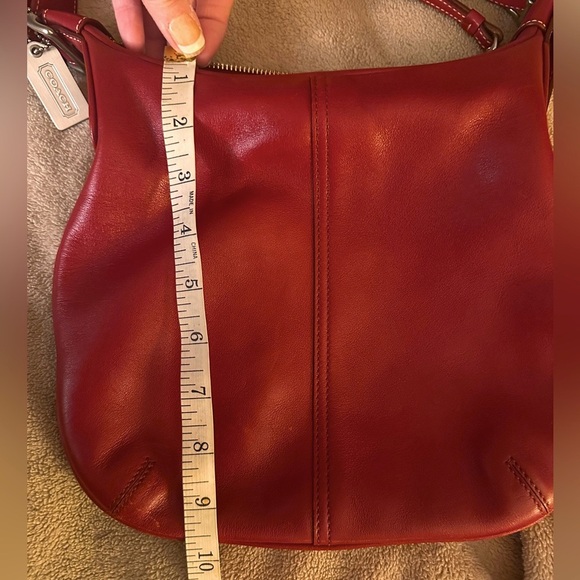 Coach Red Leather Hobo Bag and Wristlet - Picture 3 of 12